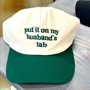 Green and White Men's Cap